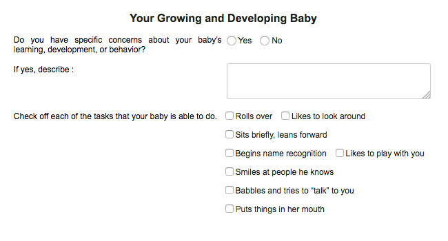 AAP Bright Futures Questionnaire