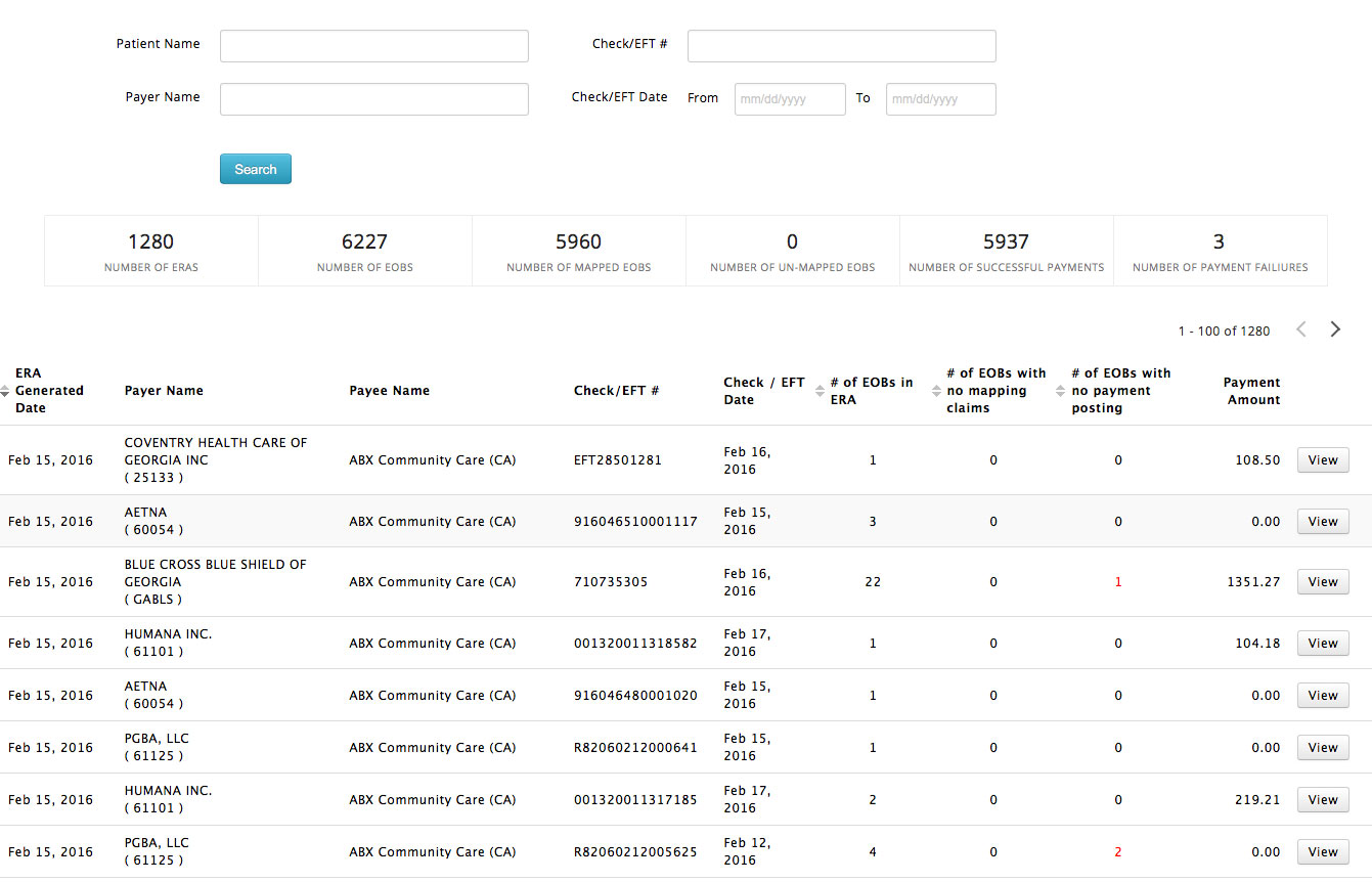Electronic Remittance Advice