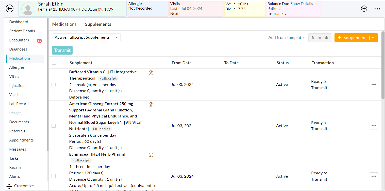 Active Fullscript Supplements