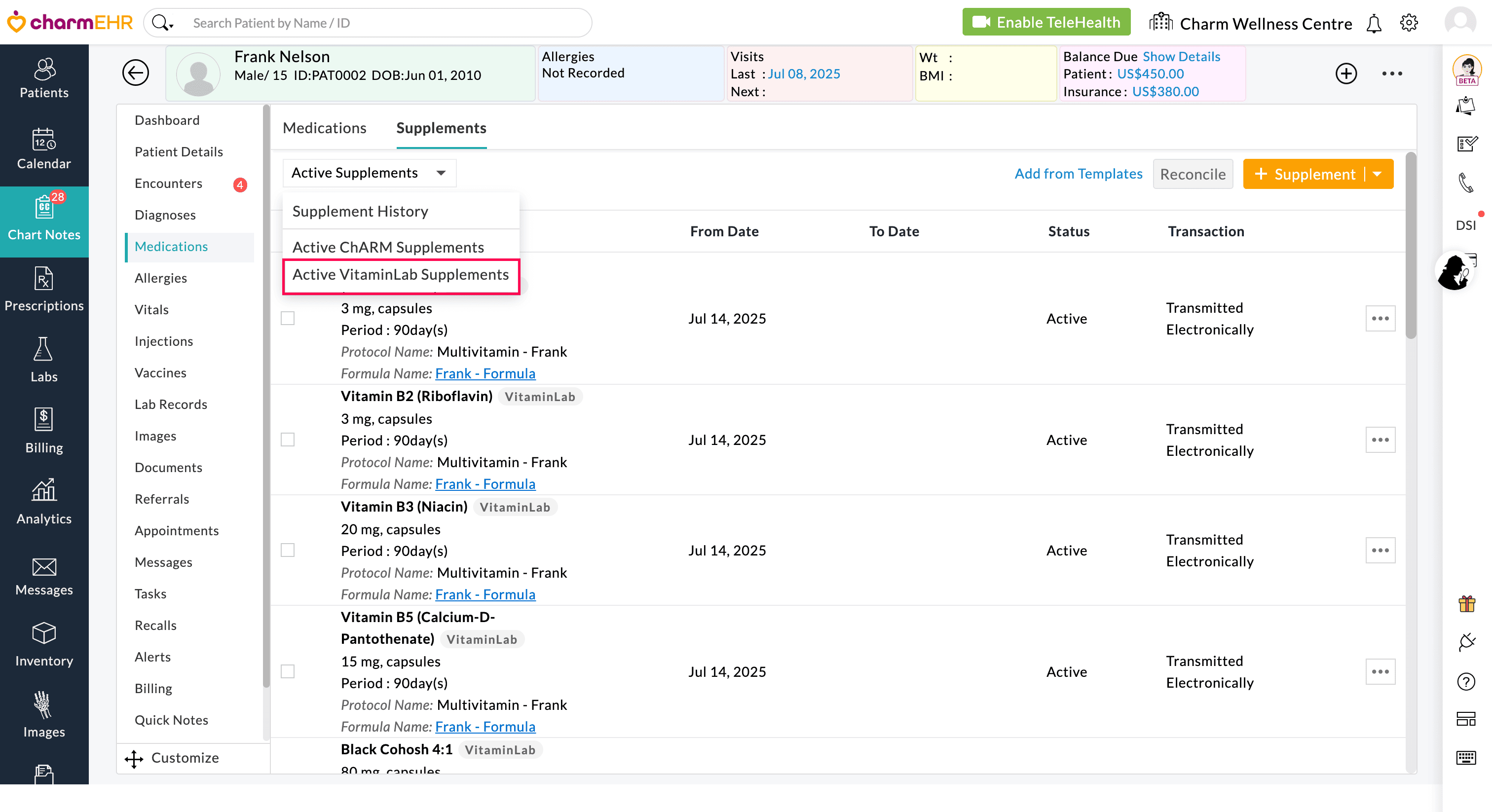 Active VitaminLab Supplements