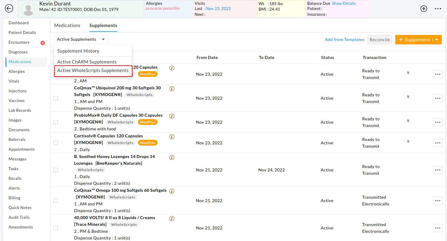 Active WholeScripts Supplements