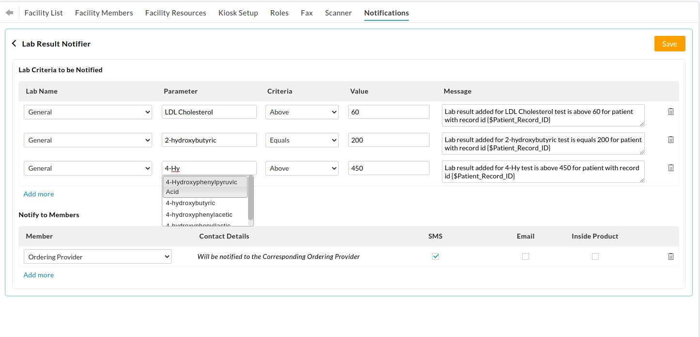 Add Lab Result Notifier