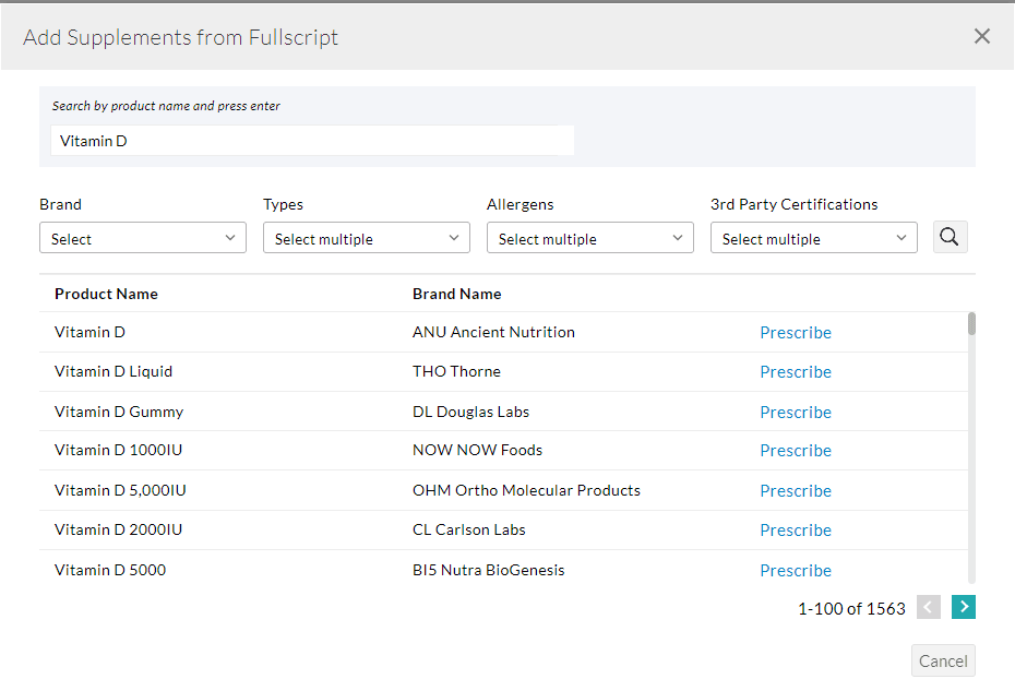 Creating Fullscript Supplement Template