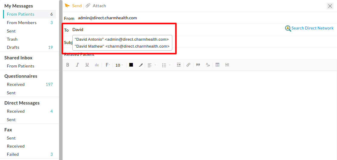 Compose Direct Message