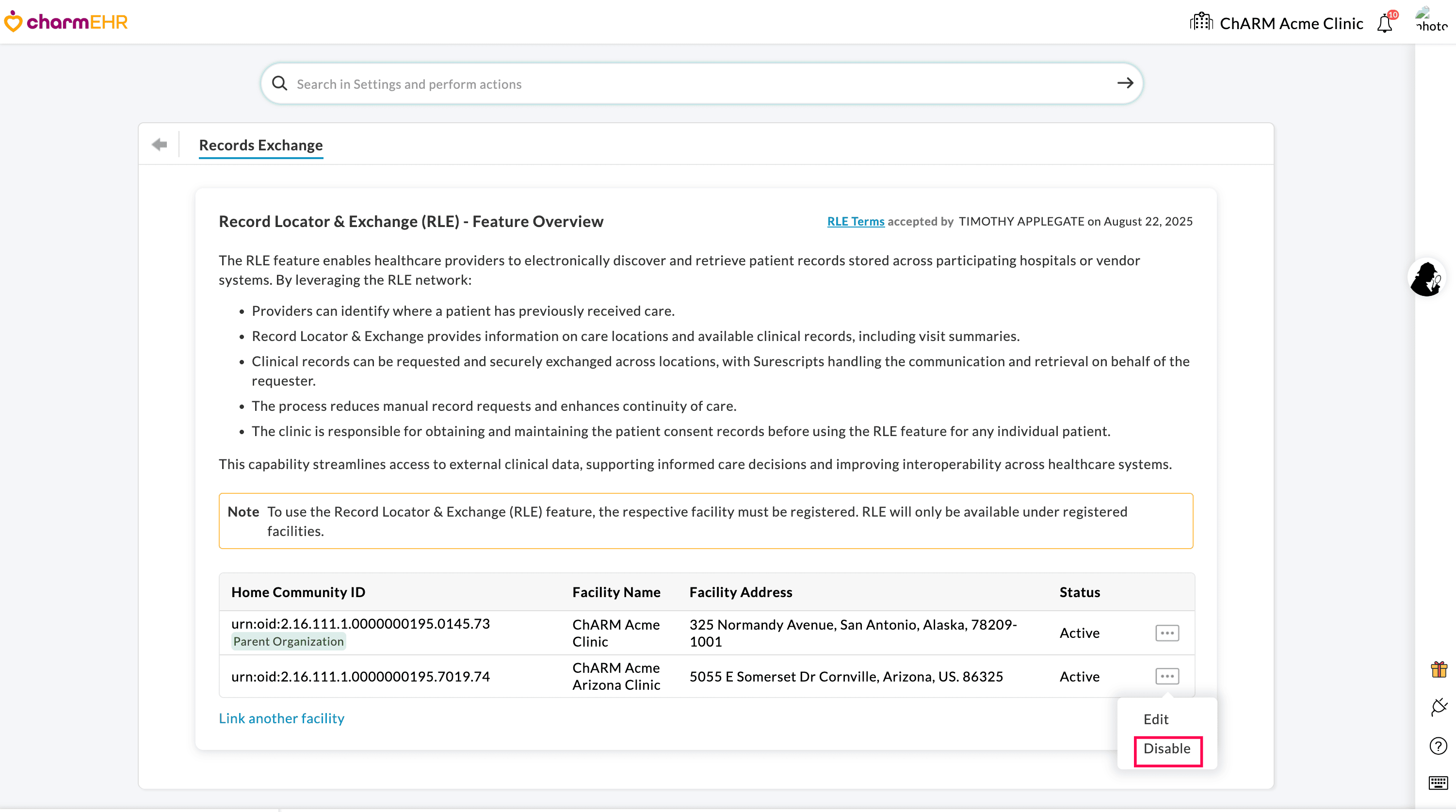Disable RLE for Facility