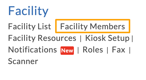Facility Members