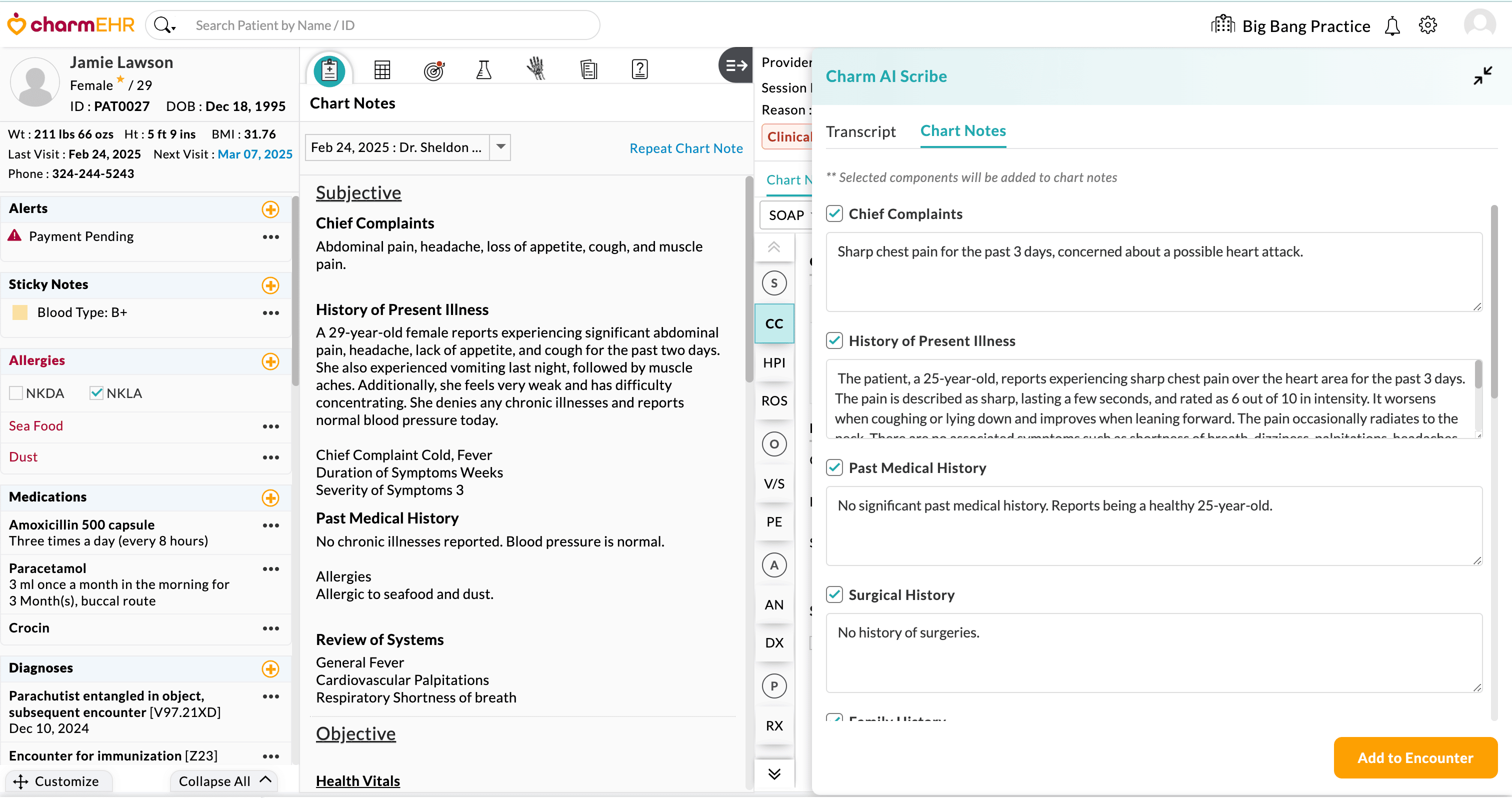 Review Generated Chart Note