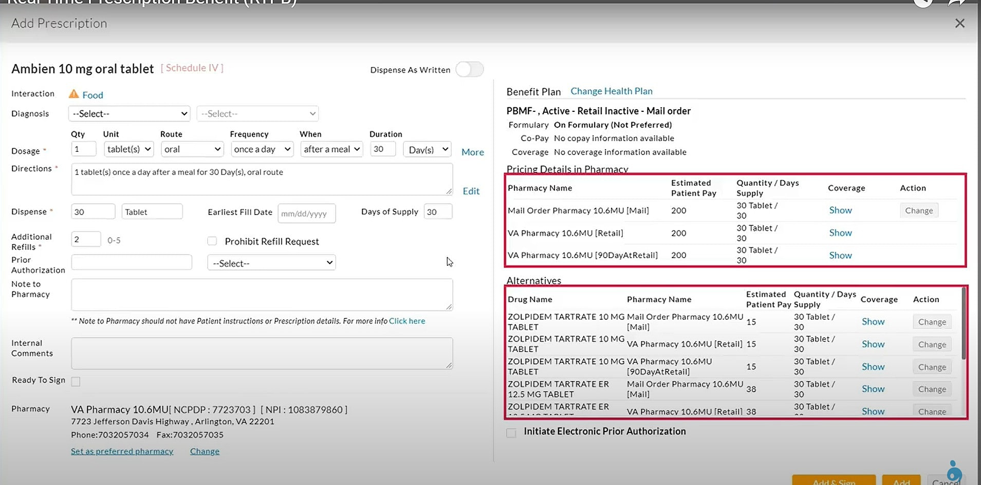 RTPB Pricing Details