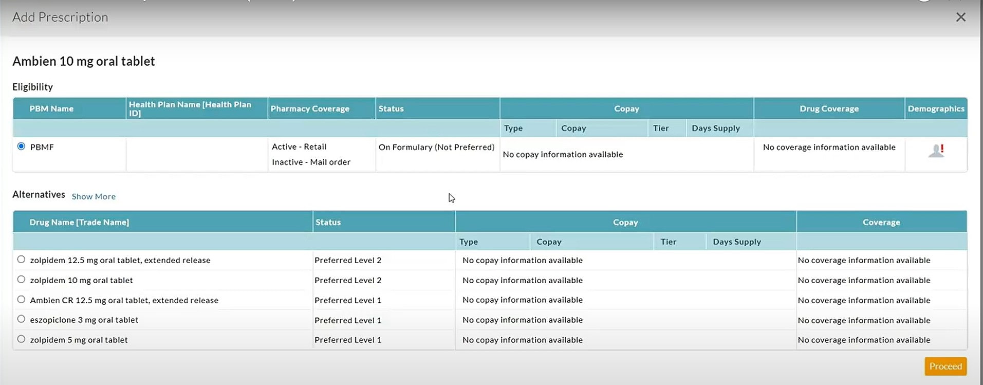 RTPB Search RX Result