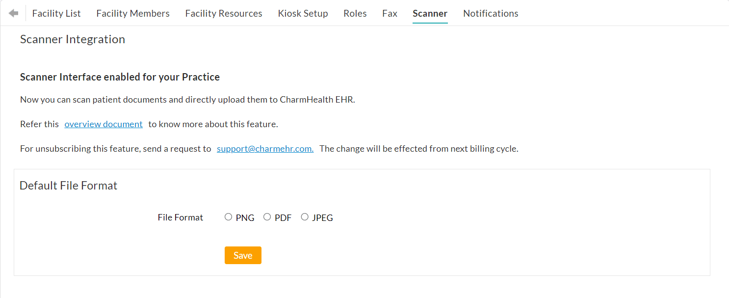 Scanner Default File Format
