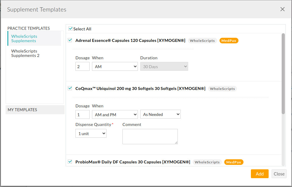 Select From WholeScripts Template