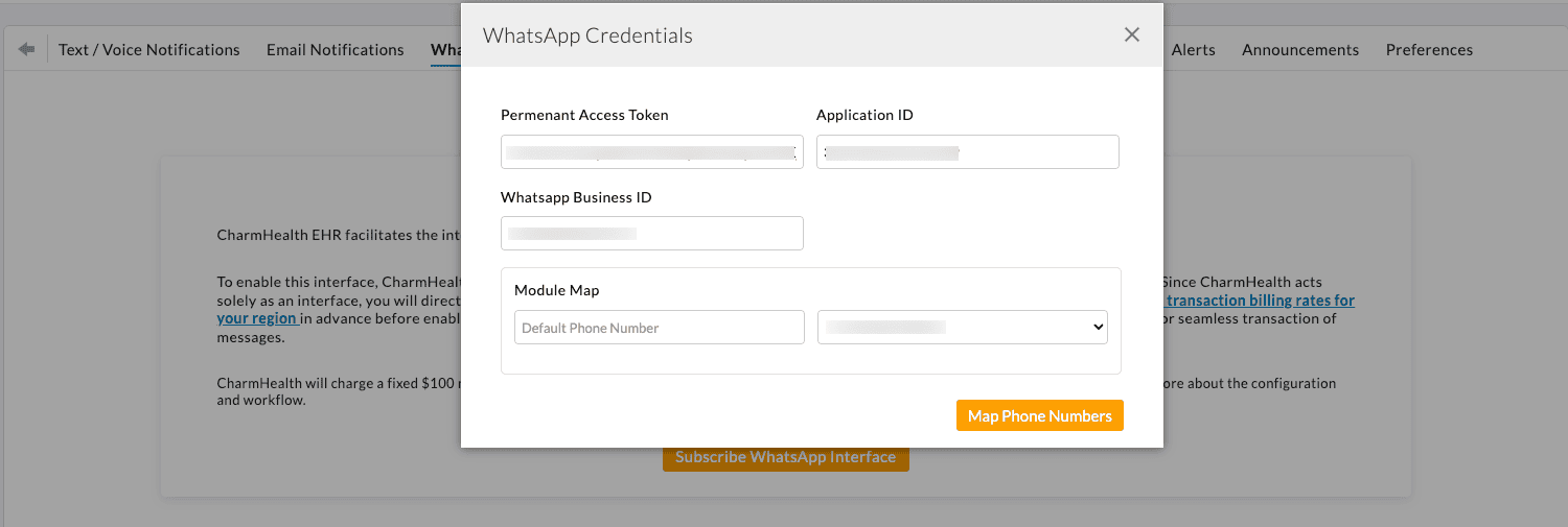 WhatsApp Configuration