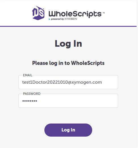 WholeScripts Log In