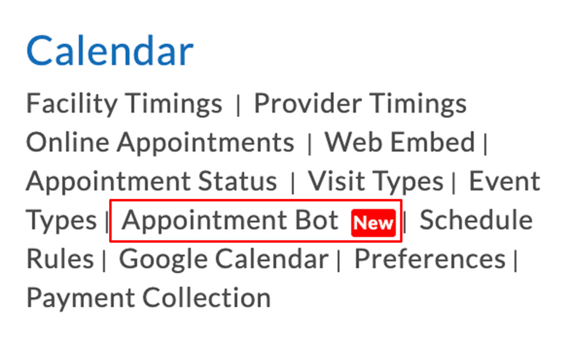 Appointment Bot Option
