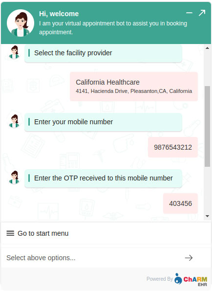 Appointment Chat Bot New Patient