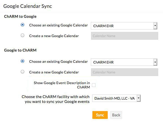 Show Google Event Description
