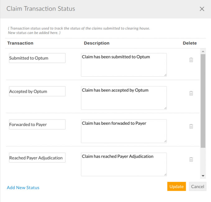 Claim Transaction Status