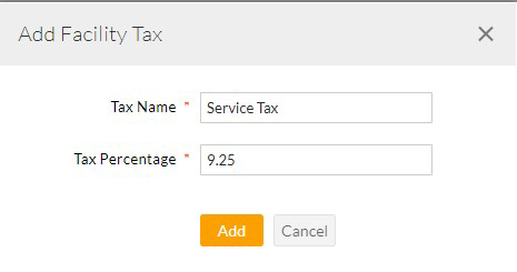 Add Facility Tax