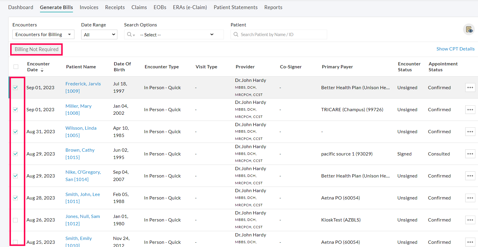 Billing Not Required