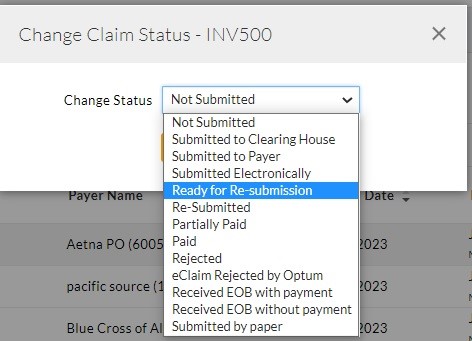Change Claim Status