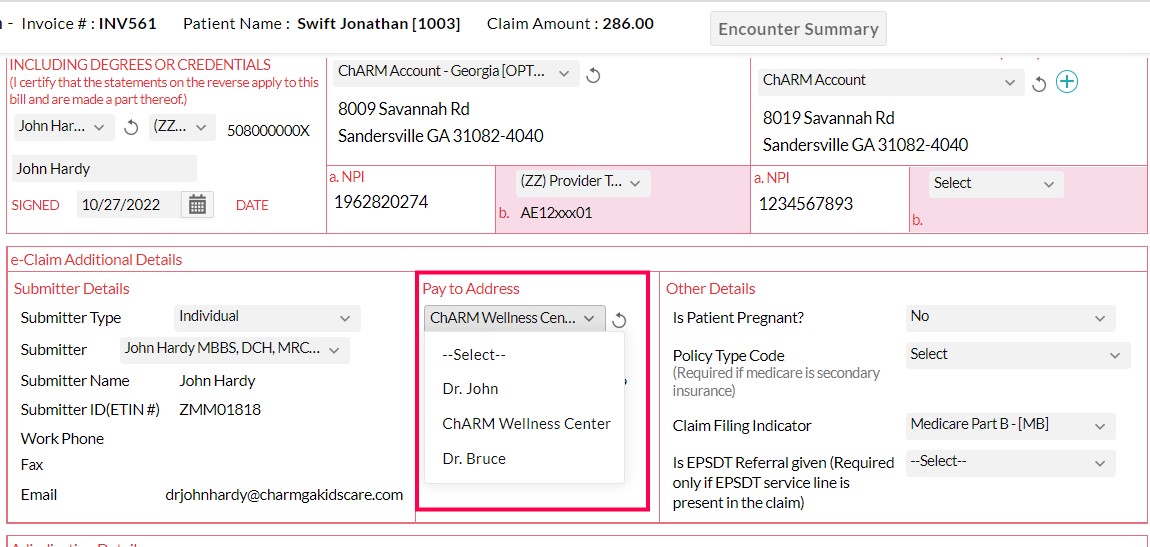 Choose Pay-to Address