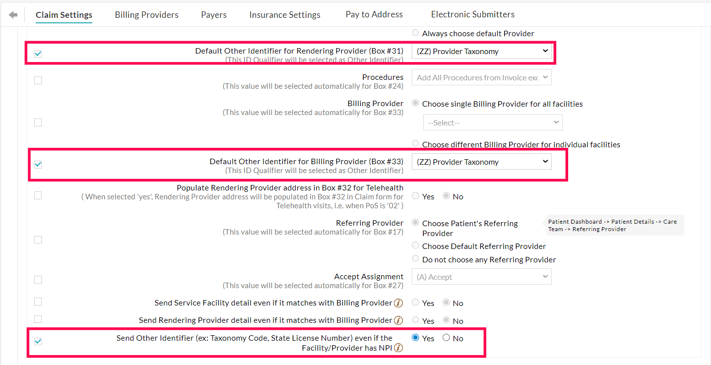 Claim Settings to Include Cosigner