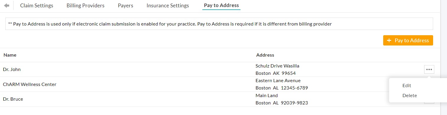 Edit Pay-to Address Option