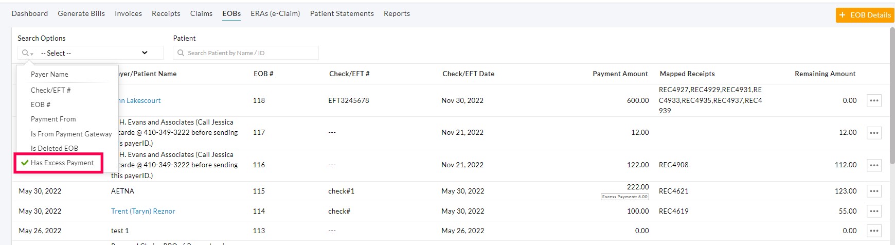 Has Excess Payment Option