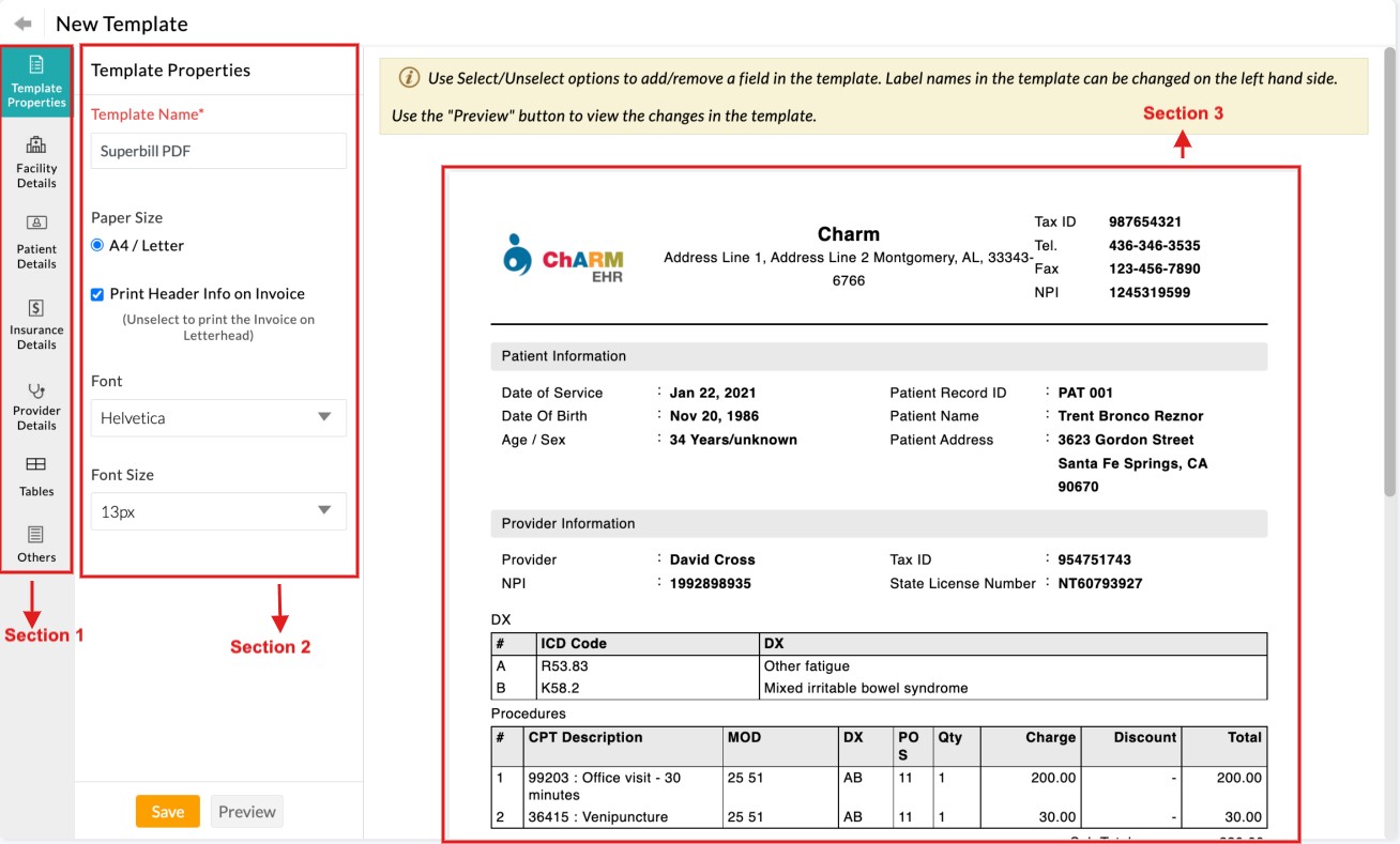 Invoice Template Customization