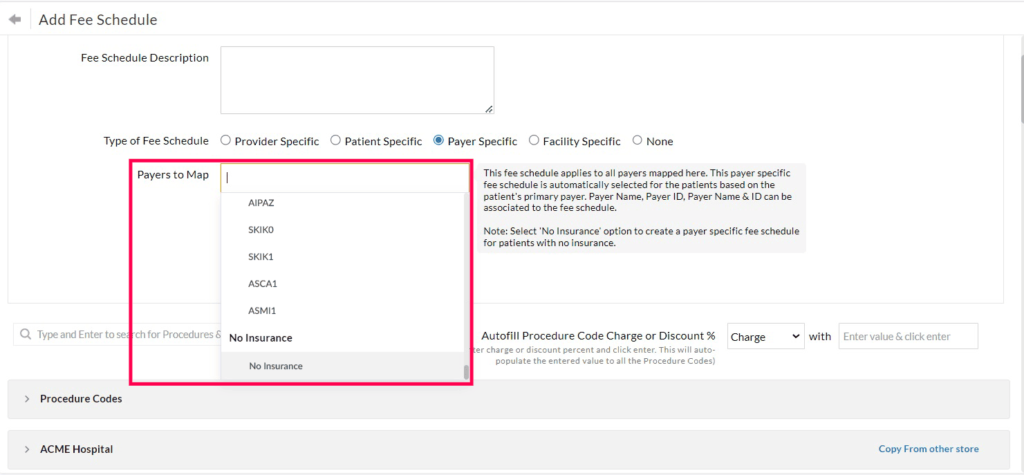 No Insurance Drop Down