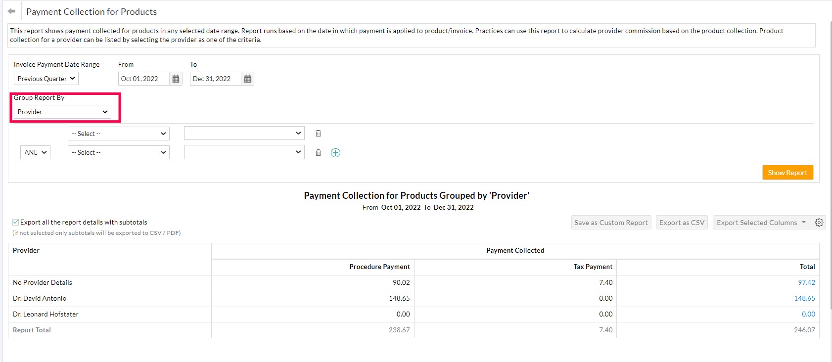 Payment Collection for Products