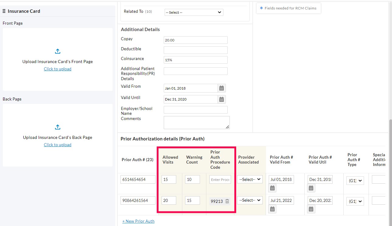 Prior Authorization Details