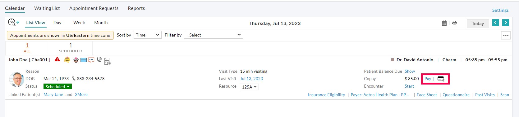Sale Transactions from Calendar