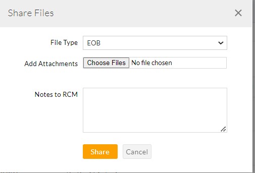 Share Files to RCM