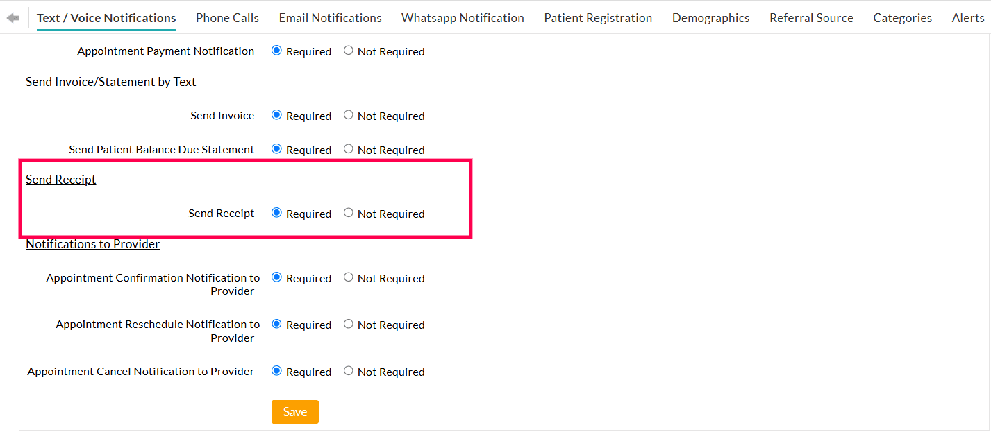 Text Voice Notifications Send Receipts