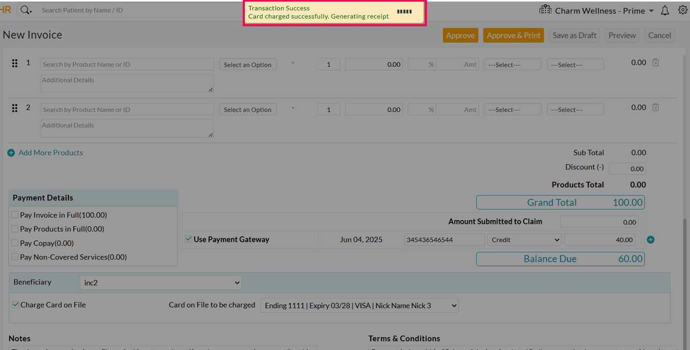 Transaction Progress