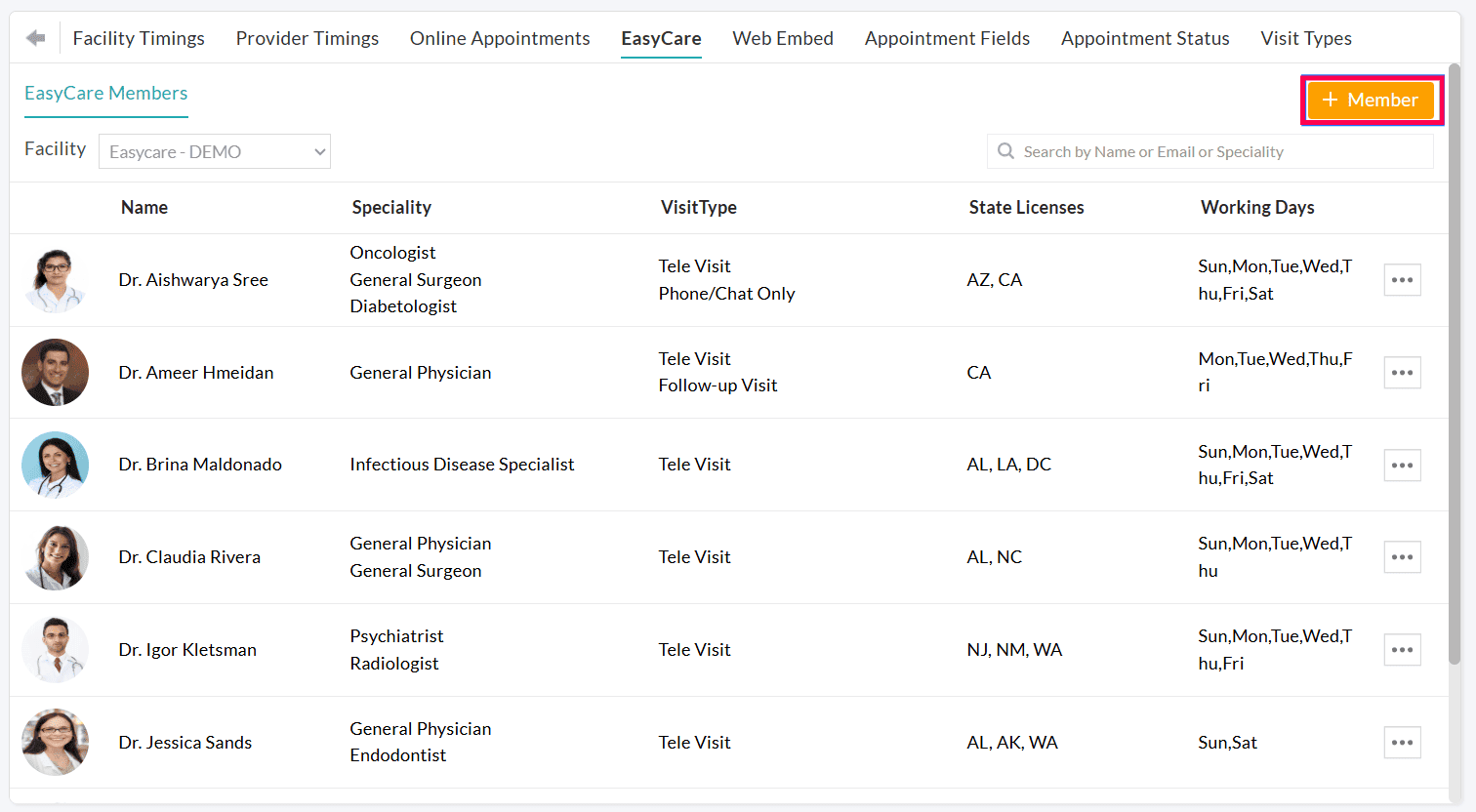 Add Member to EasyCare