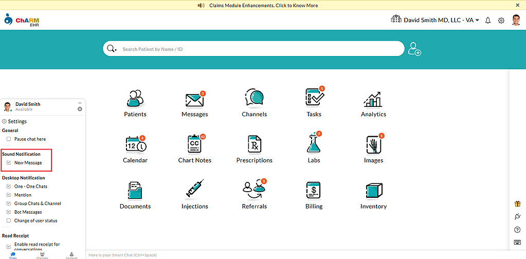 Sound Notification Settings