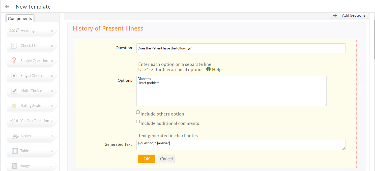 Create Single Choice