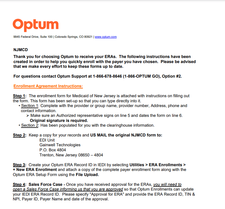 Optum NJMCD Payer