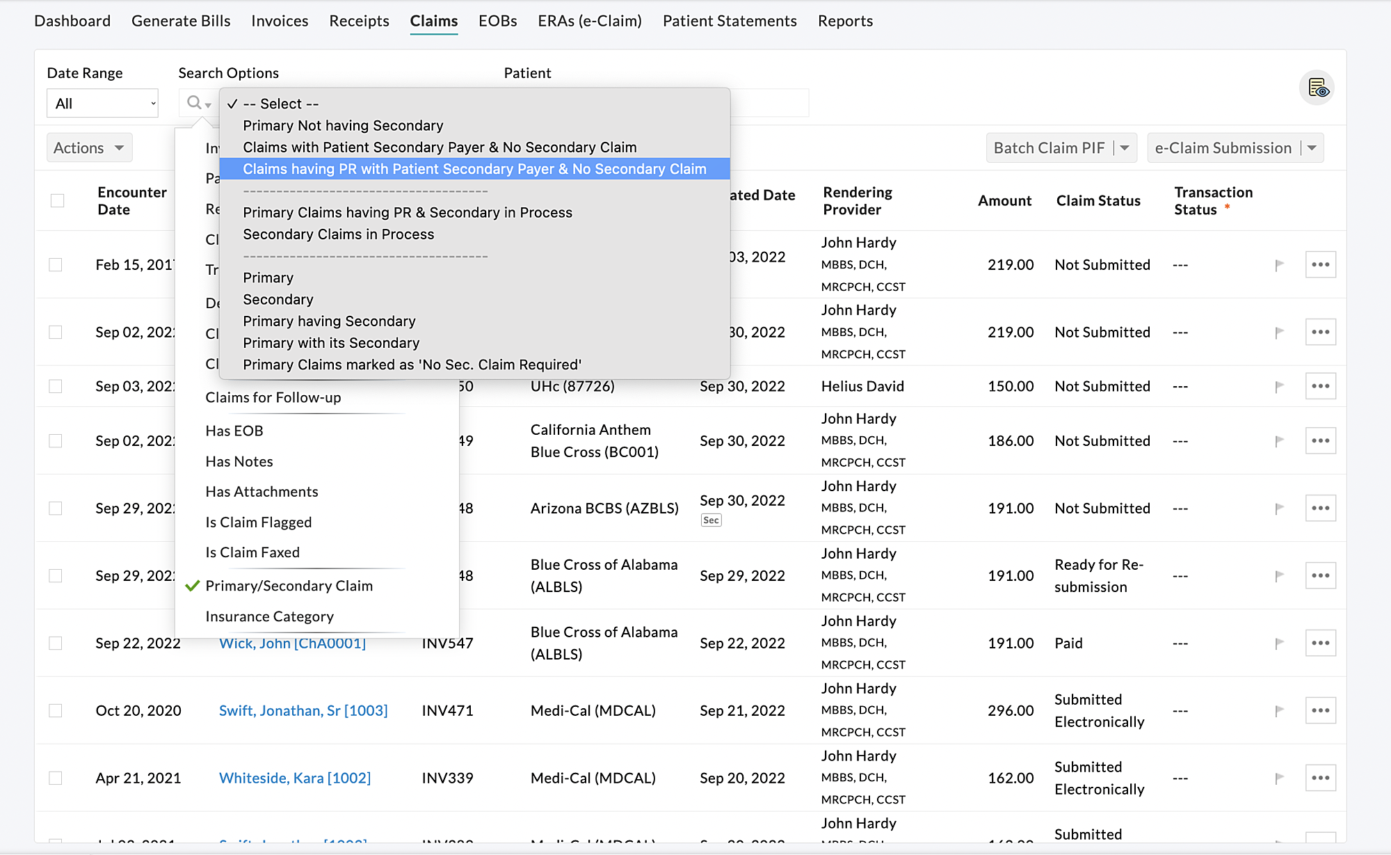 Primary/Secondary Claim