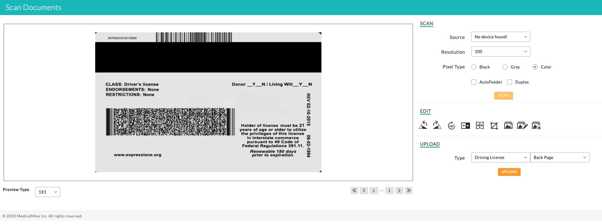 Driving License View