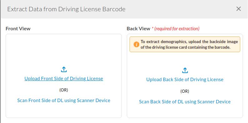 Extract Patient Data from Driving License