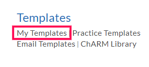 My Templates