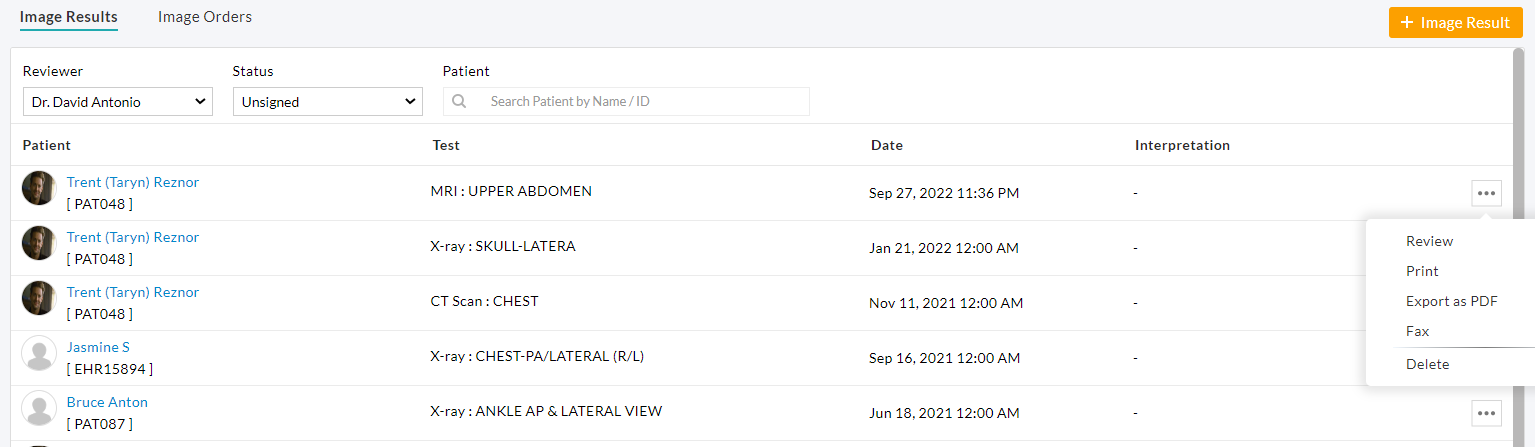 Review Image Result Option