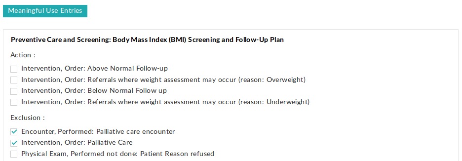 BMI Screening Exclusion