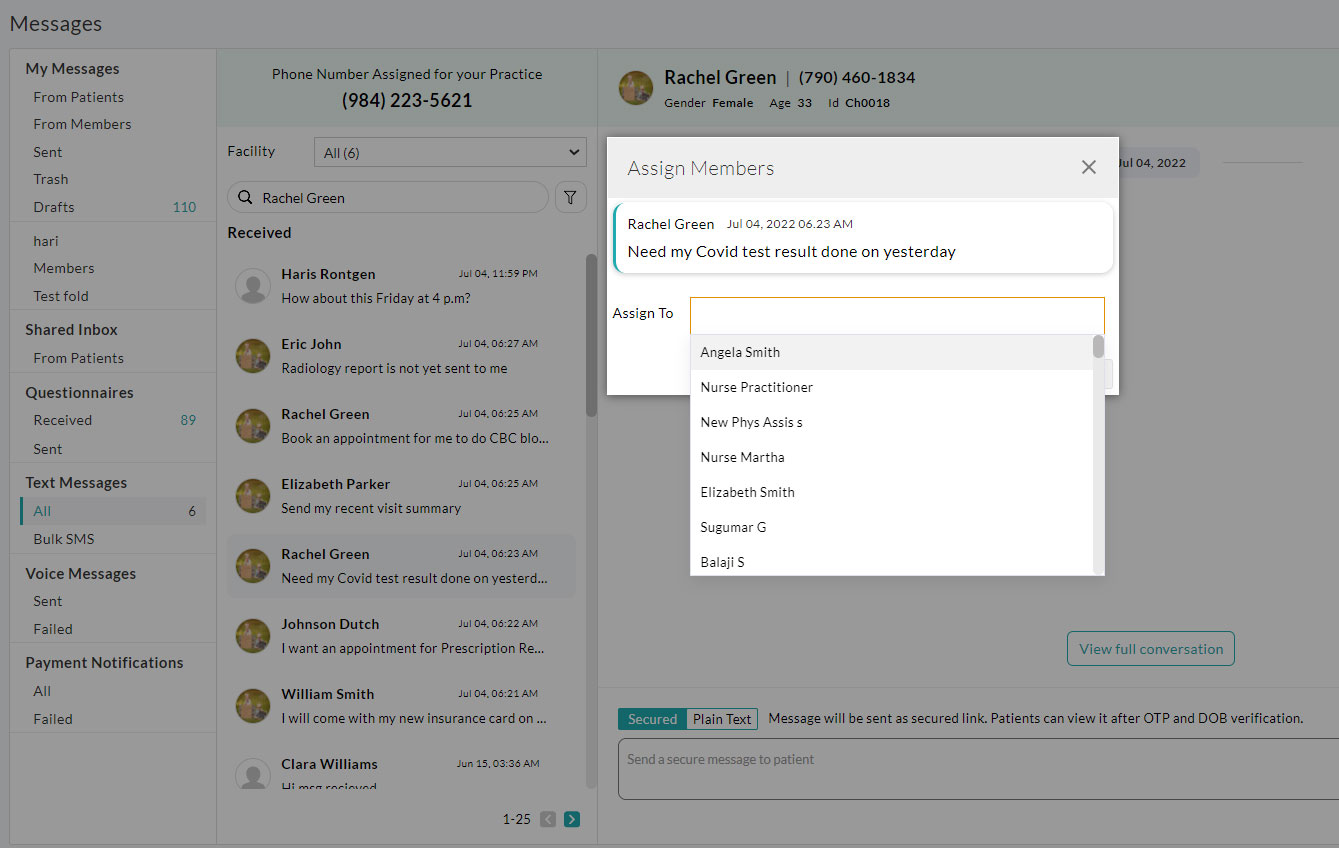 Assign to Other Members