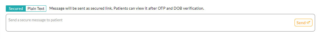 Secured Text Message