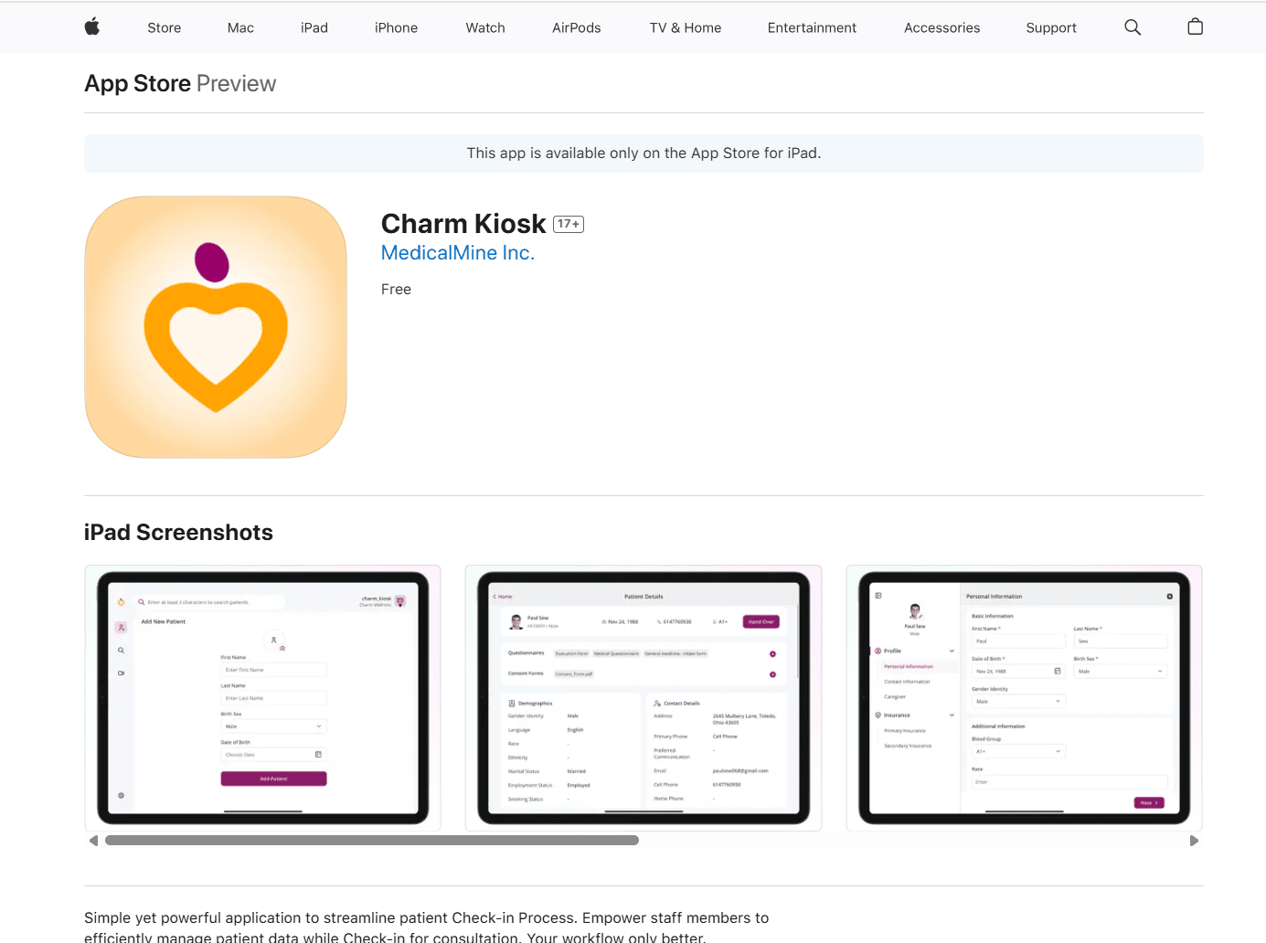 Charm Kiosk App Store