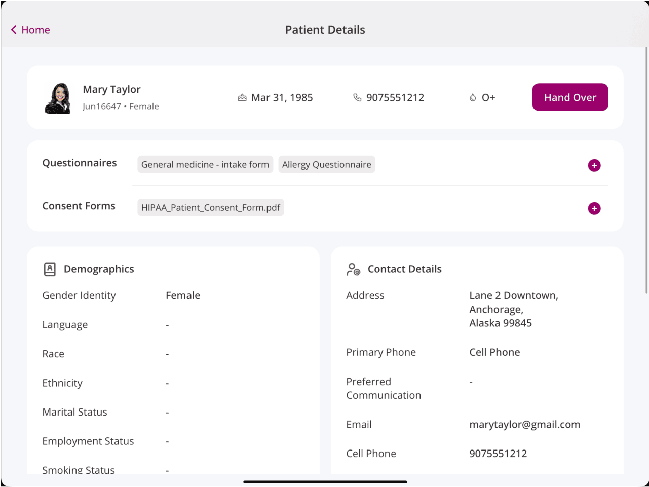 Kiosk Add Questionnaires Consent Forms